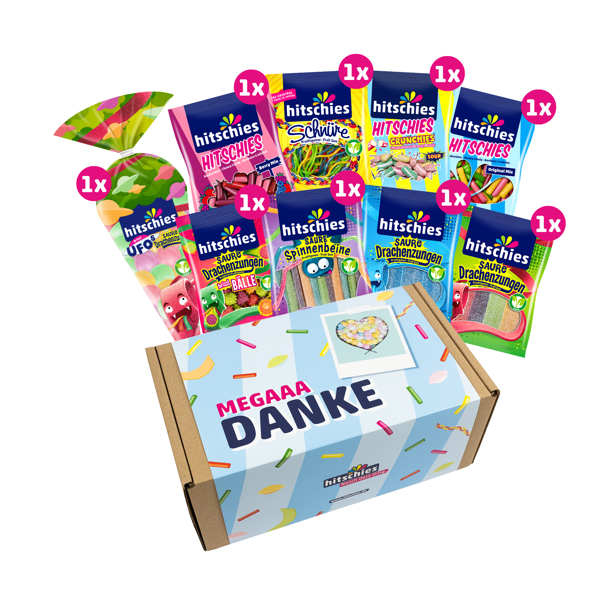 hitschies-danke-box-geschenkbox-vorgepackt-mit-bunten-s-igkeiten image 1