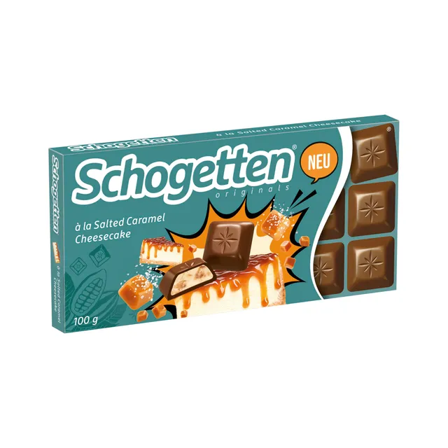 schogetten-originals-salted-caramel-cheesecake-vollmilchschokolade-100g-tafel image 1