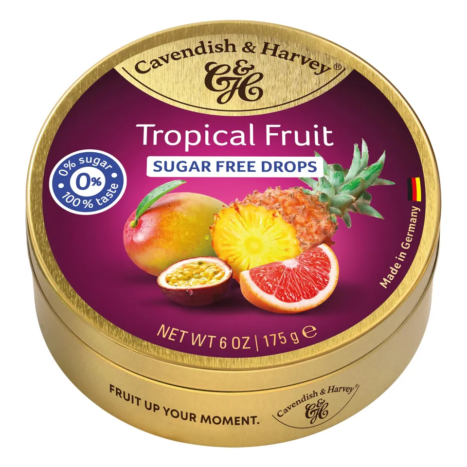 cavendish-harvey-sugar-free-tropical-fruit-drops-175g-dose image 1