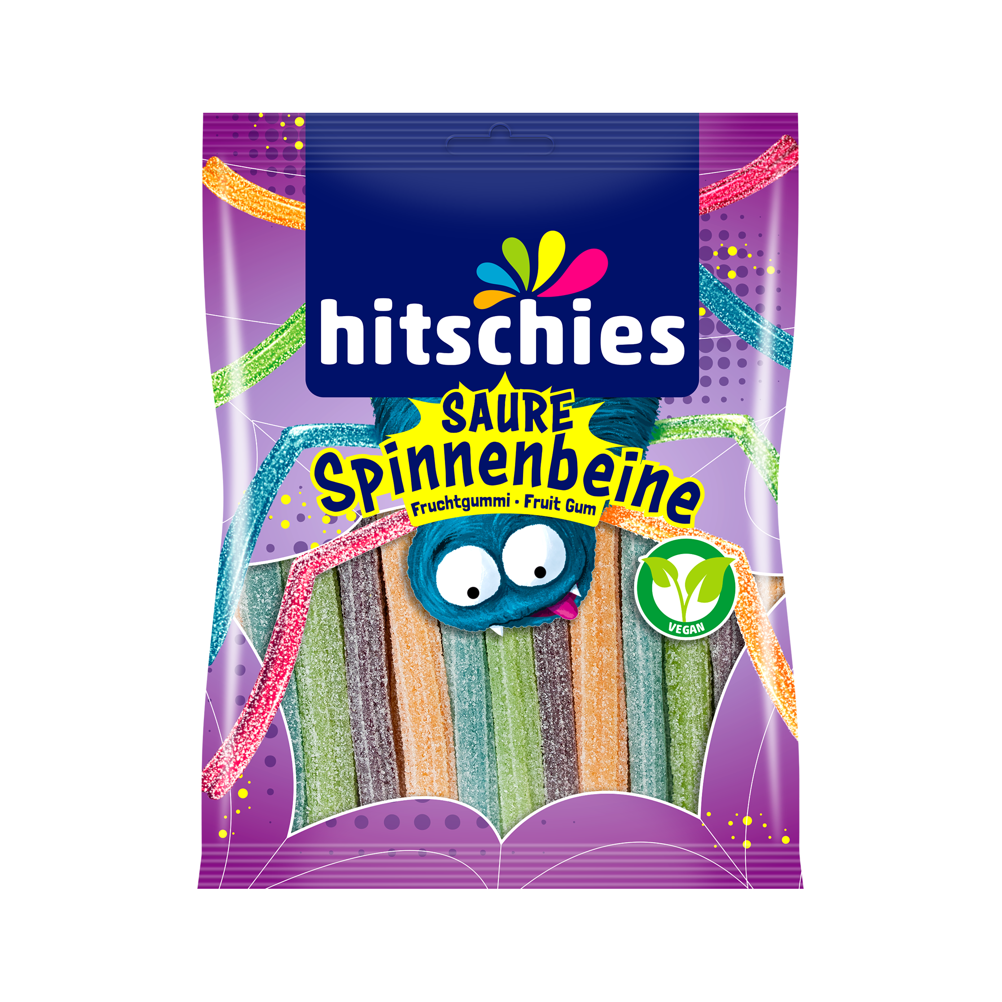hitschies-saure-spinnenbeine-vegan-fruchtgummi-sticks image 1
