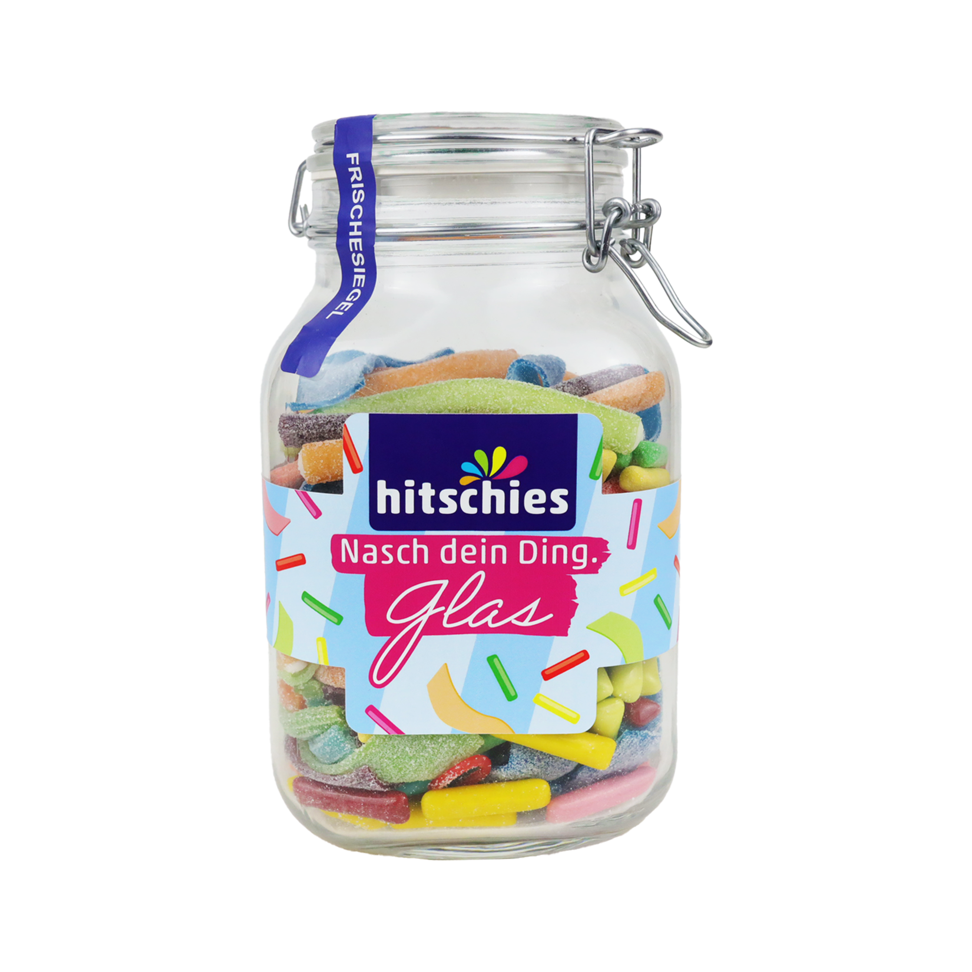 hitschies-spa-glas-wiederverwendbares-s-igkeitenglas-gef-llt image 1