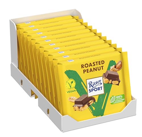 ritter-sport-vegan-roasted-peanut-11-x-100g-vegane-schokolade-mit-erdnuss image 4