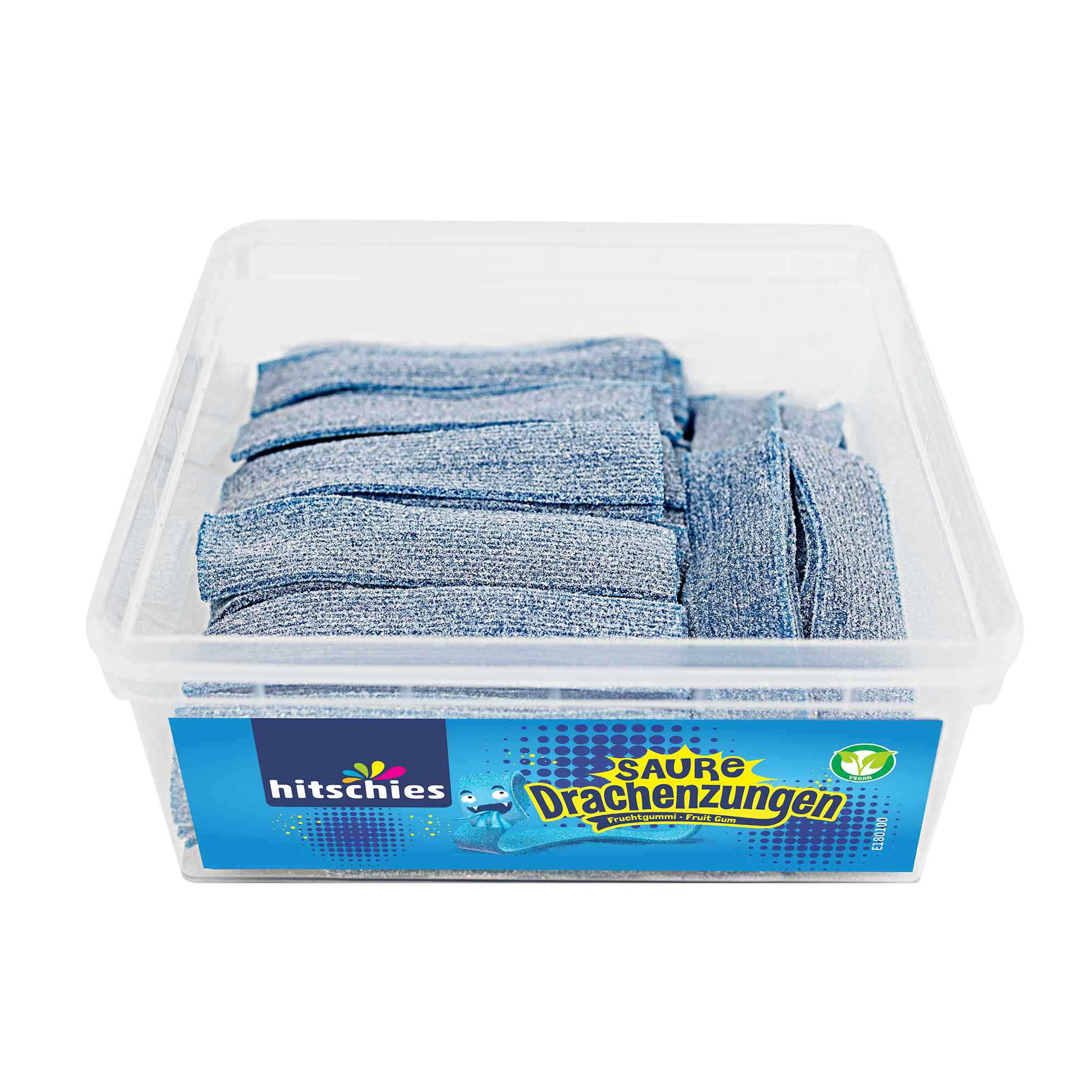 hitschies-saure-drachenzungen-blau-fruchtgummi-b-nder-1000-g-box image 1