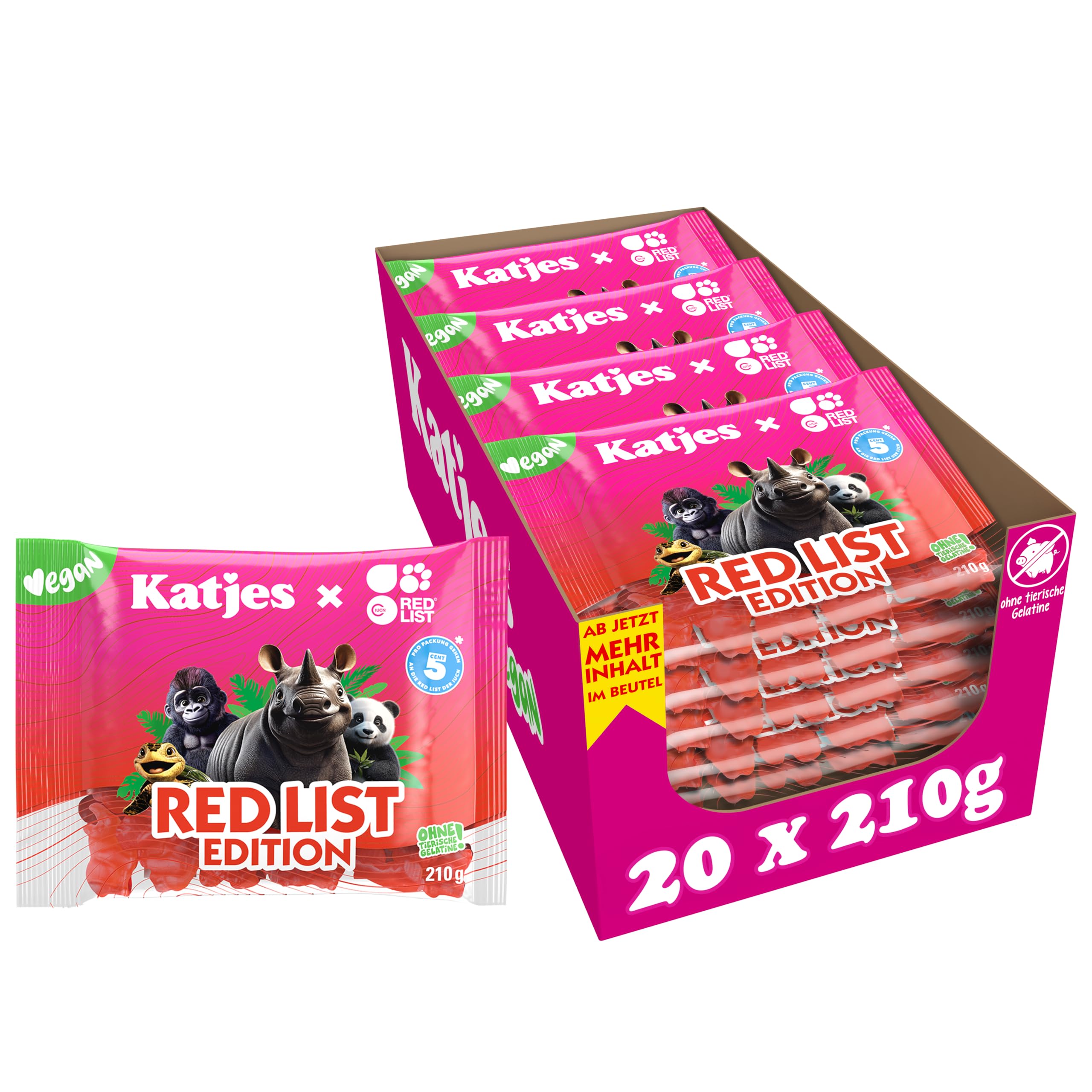 katjes-red-list-edition-fruchtgummi-mix-vegan-himbeere-erdbeere-kirsche-20-x-210 image 1