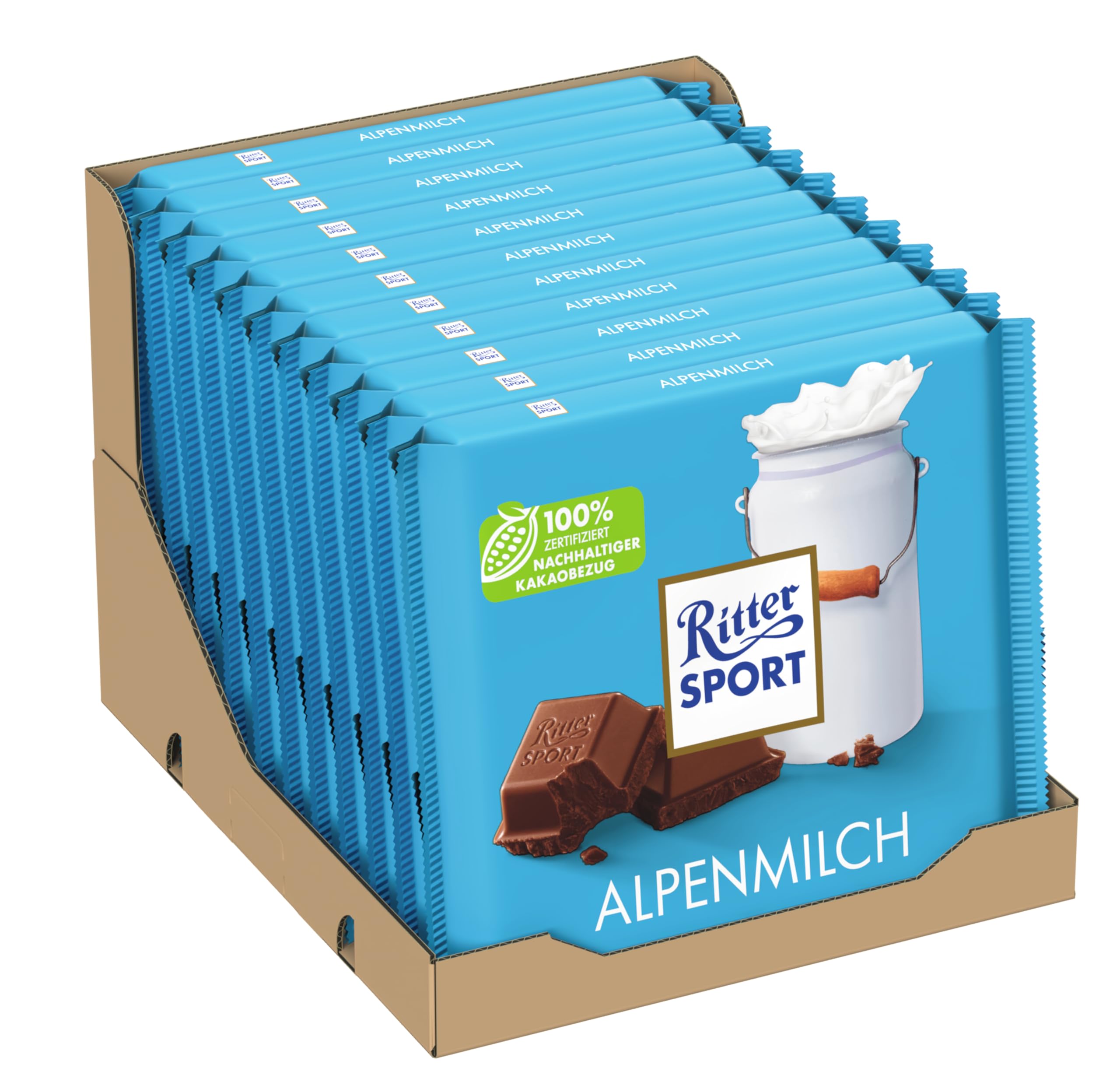 ritter-sport-alpenmilch-vollmilchschokolade-gro-tafel-11-x-250-g image 1