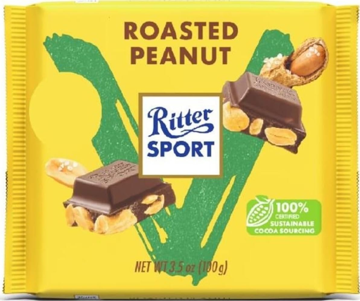 ritter-sport-vegan-roasted-peanut-11-x-100g-vegane-schokolade-mit-erdnuss image 3