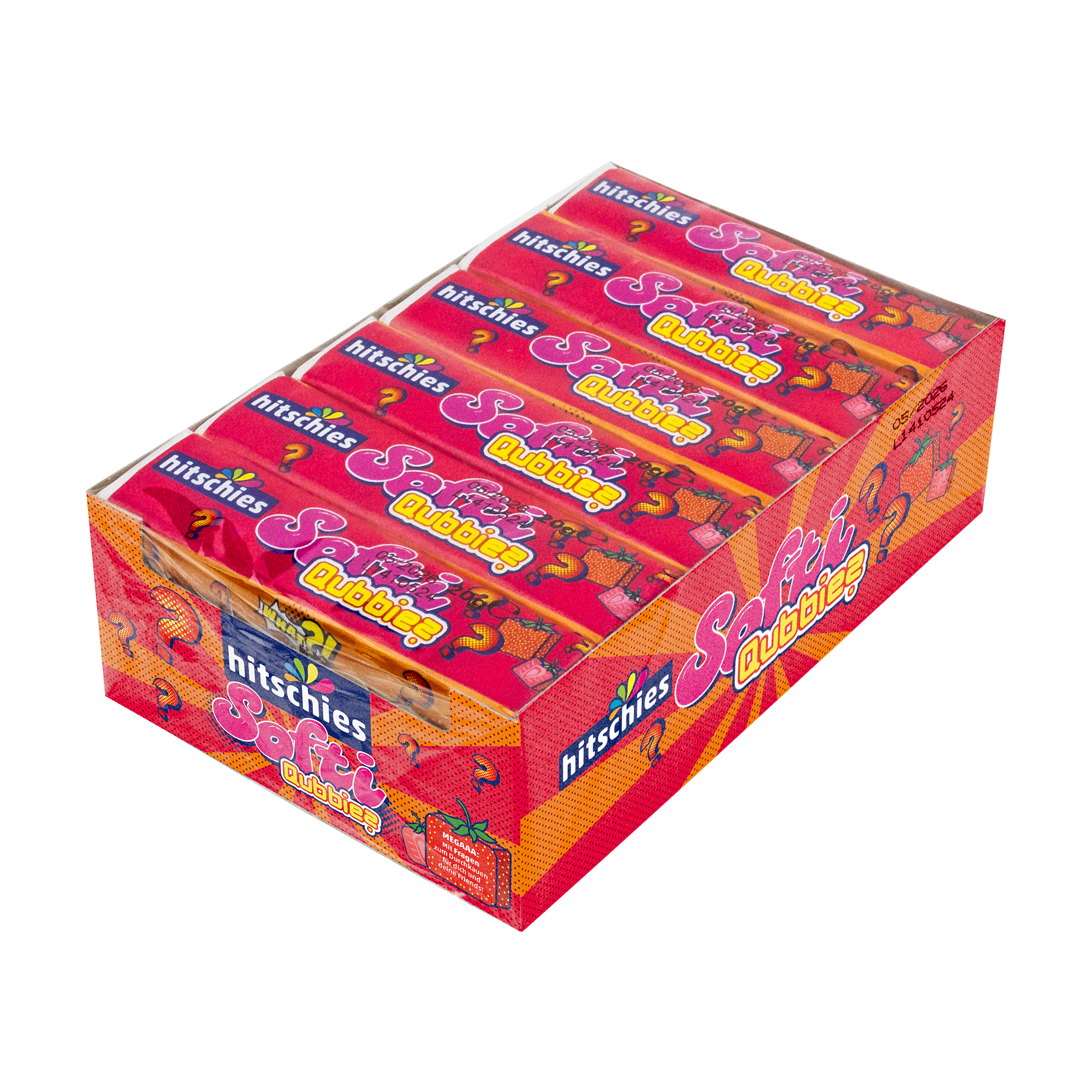 hitschies-softi-qubbies-erdbeere-fruchtiges-kaubonbon image 1