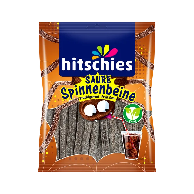 hitschies-saure-spinnenbeine-cola-fruchtgummi-vegan image 1