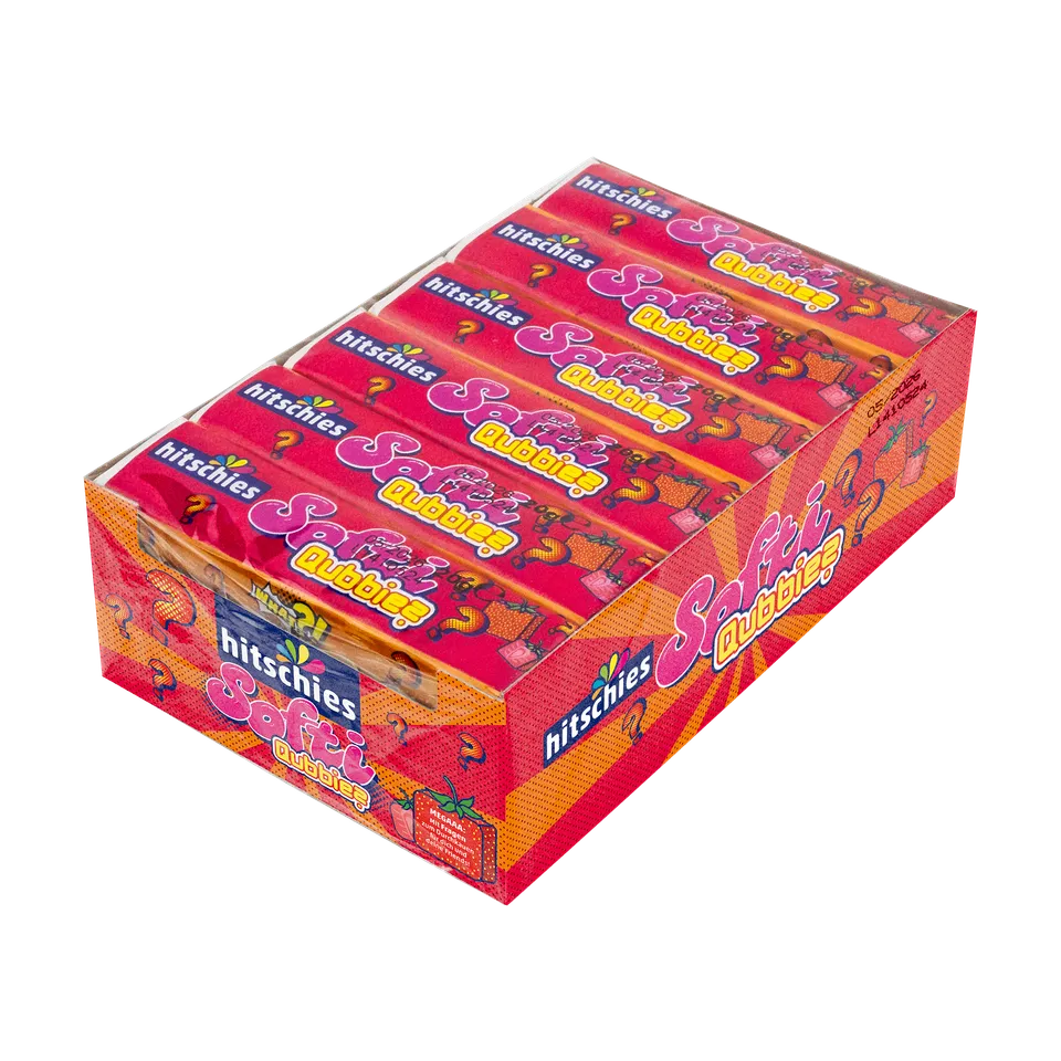 hitschies-softi-qubbies-erdbeere-fruchtiges-kaubonbon image 1