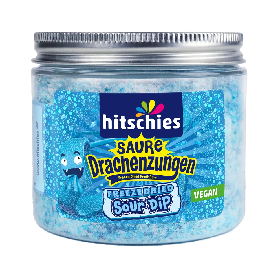 hitschies-saure-drachenzungen-freeze-dried-sour-dip-blau-blaue-himbeere image 1