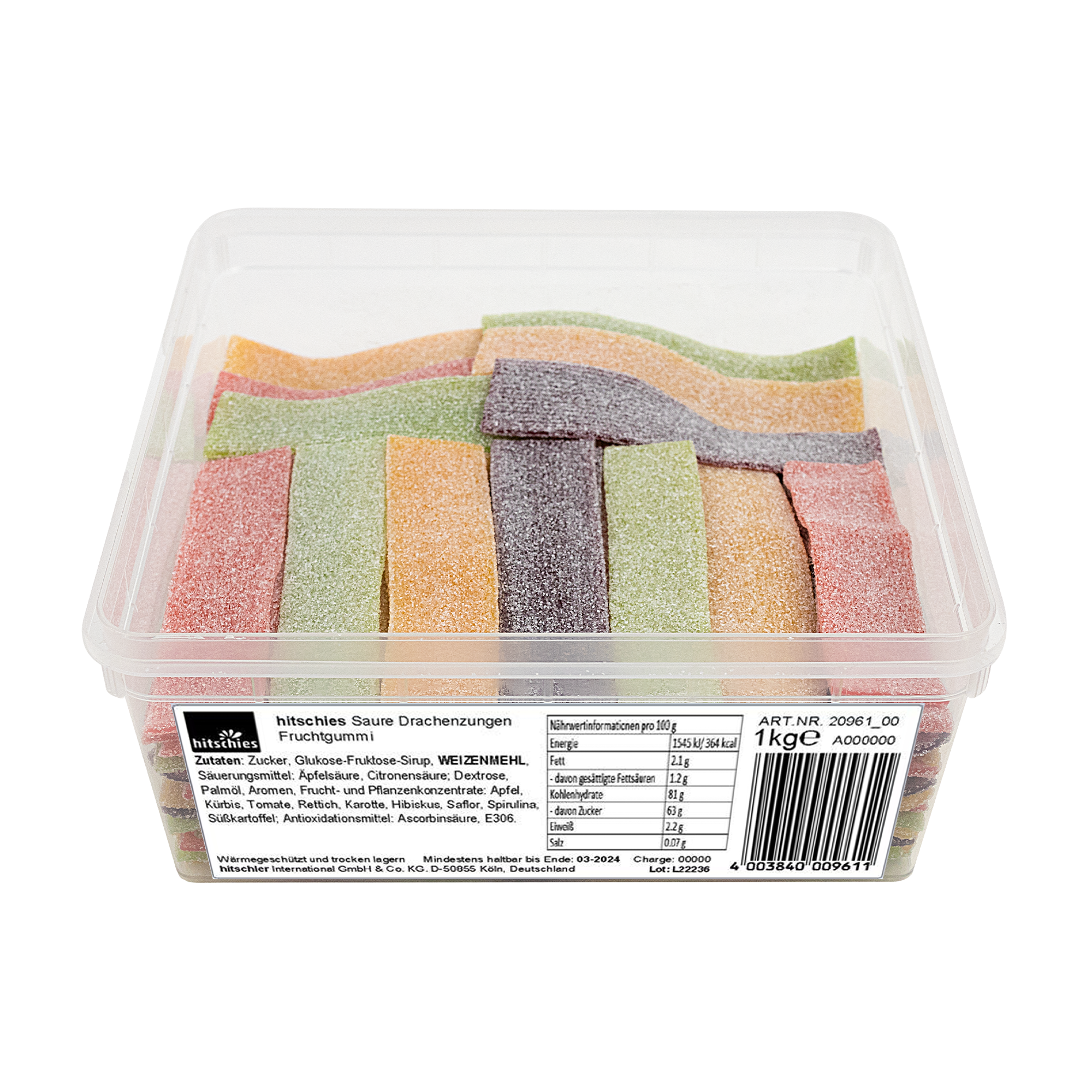 hitschies-saure-drachenzungen-fruchtgummi-1-kg-box-sauer image 2