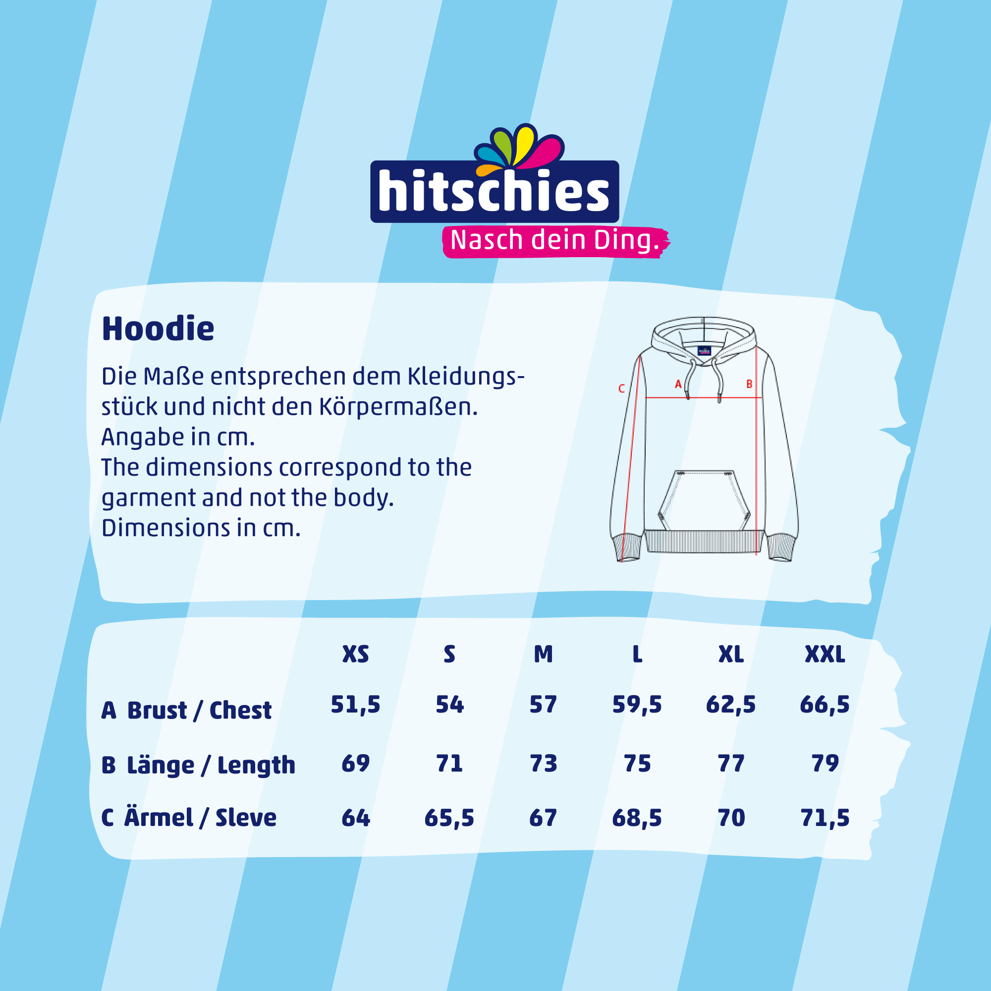 hitschies-hoodie-blau-navy-unisex-pullover-mit-logo-stick image 7