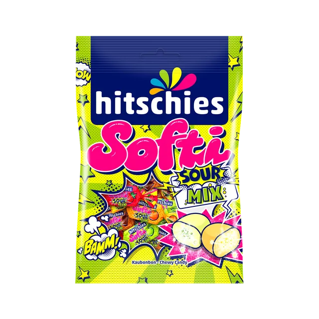 hitschies-softi-sour-mix-kaubonbon-mit-brausekern image 1