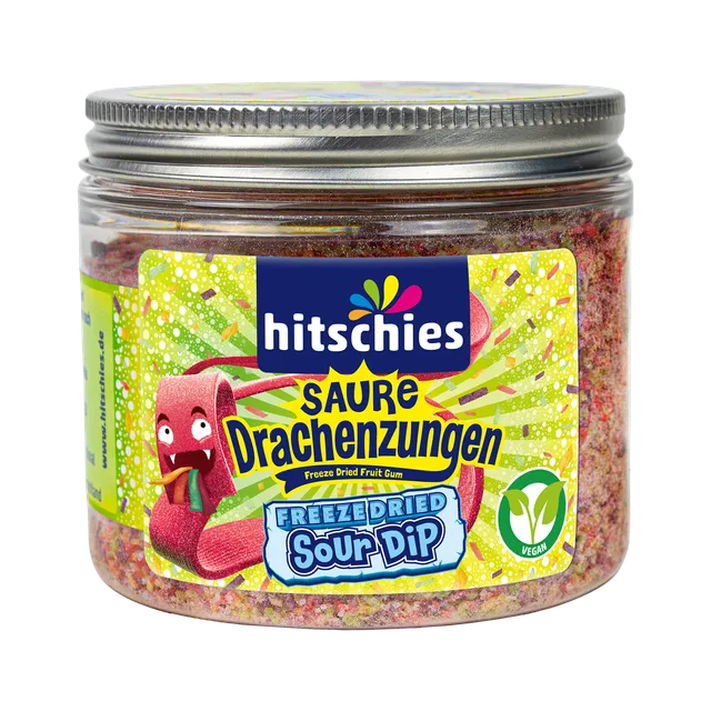 hitschies-saure-drachenzungen-freeze-dried-sour-dip-tutti-frutti image 1