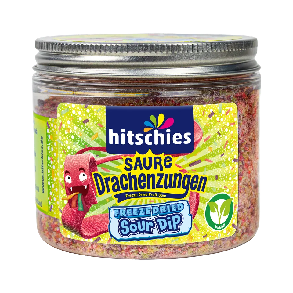 hitschies-saure-drachenzungen-freeze-dried-sour-dip-tutti-frutti image 1