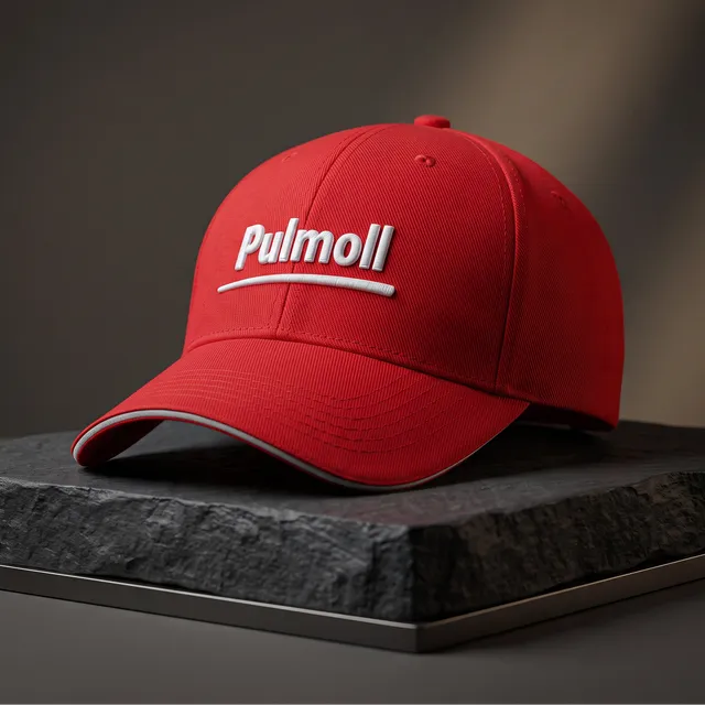 pulmoll-cap-rot-weiss-baumwoll-basecap image 1