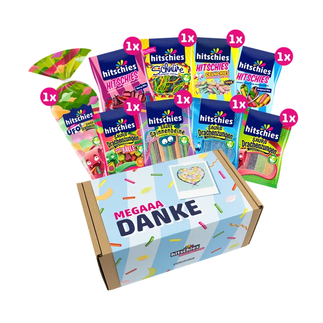hitschies-danke-box-geschenkbox-vorgepackt-mit-bunten-s-igkeiten image 1