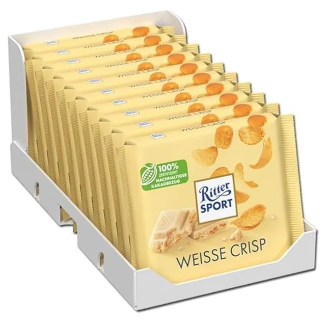 ritter-sport-weisse-crisp-wei-e-schokolade-mit-cerealien-100g image 1