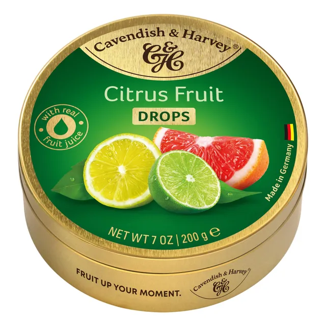 cavendish-harvey-citrus-fruit-drops-fruchtbonbons-200g-dose image 1