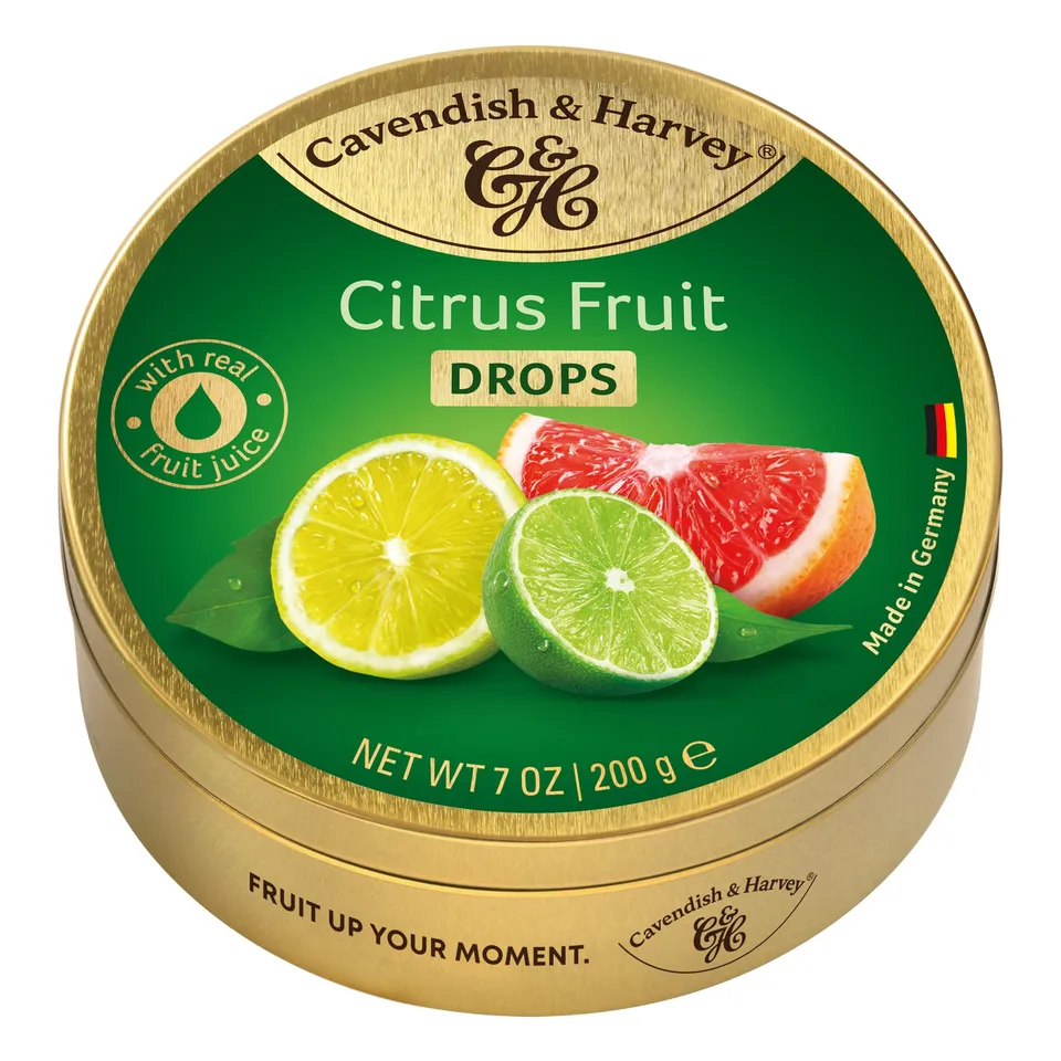 cavendish-harvey-citrus-fruit-drops-fruchtbonbons-200g-dose image 1