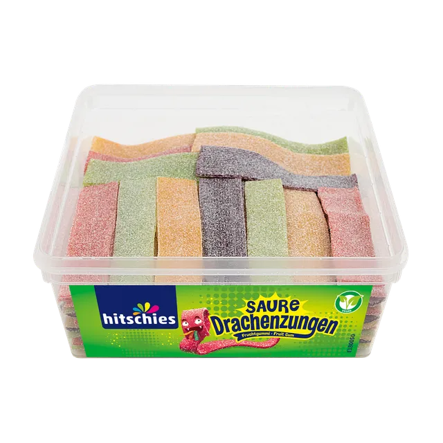 hitschies-saure-drachenzungen-fruchtgummi-1-kg-box-sauer image 1