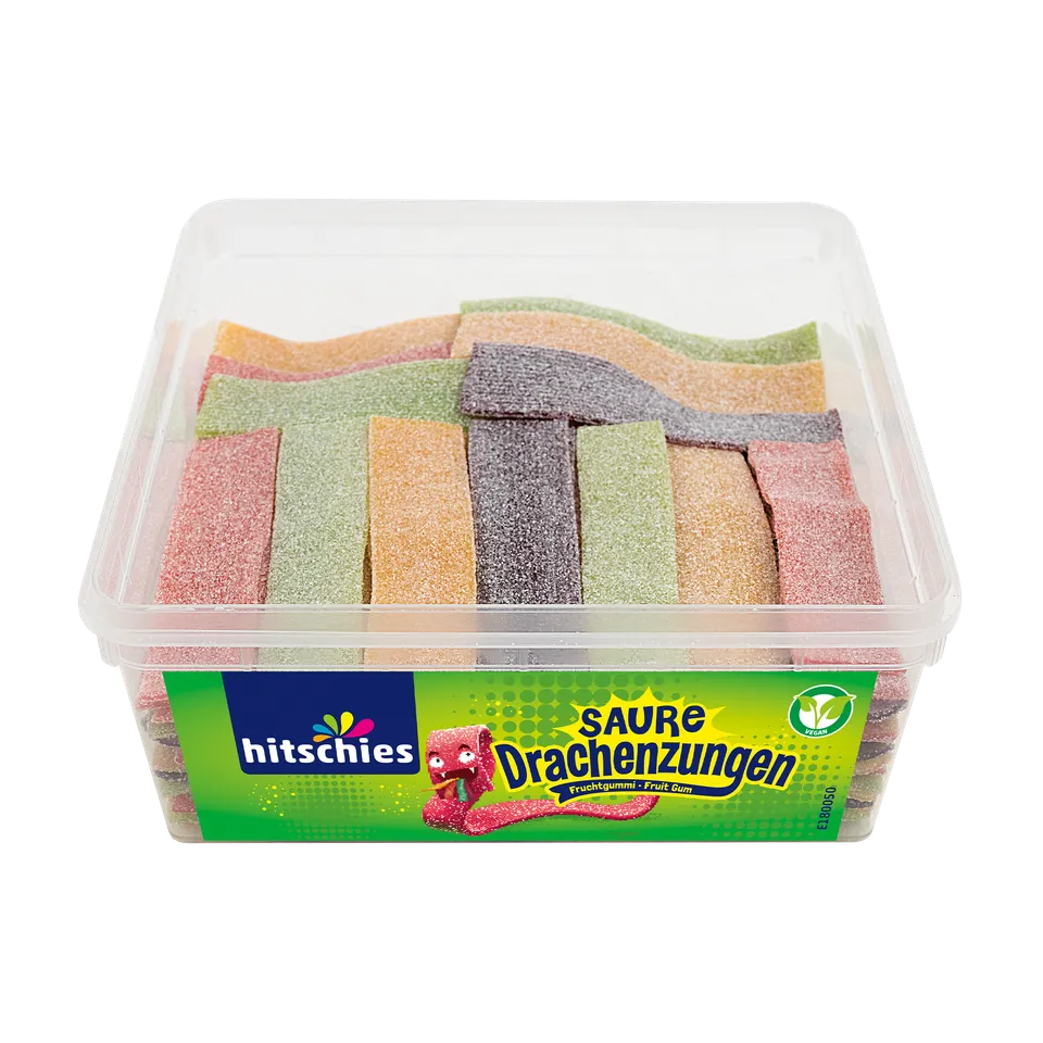 hitschies-saure-drachenzungen-fruchtgummi-1-kg-box-sauer image 1