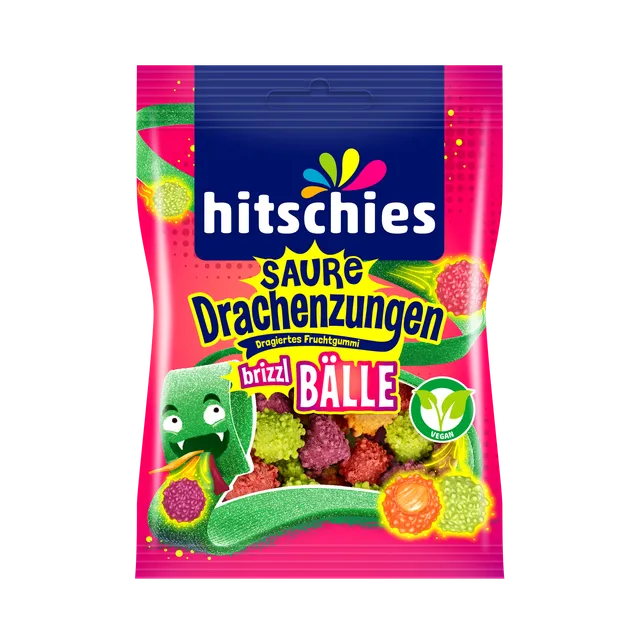 hitschies-saure-drachenzungen-brizzl-b-lle-fruchtgummi-vegan image 1