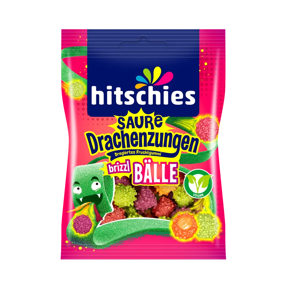 hitschies-saure-drachenzungen-brizzl-b-lle-fruchtgummi-vegan image 1