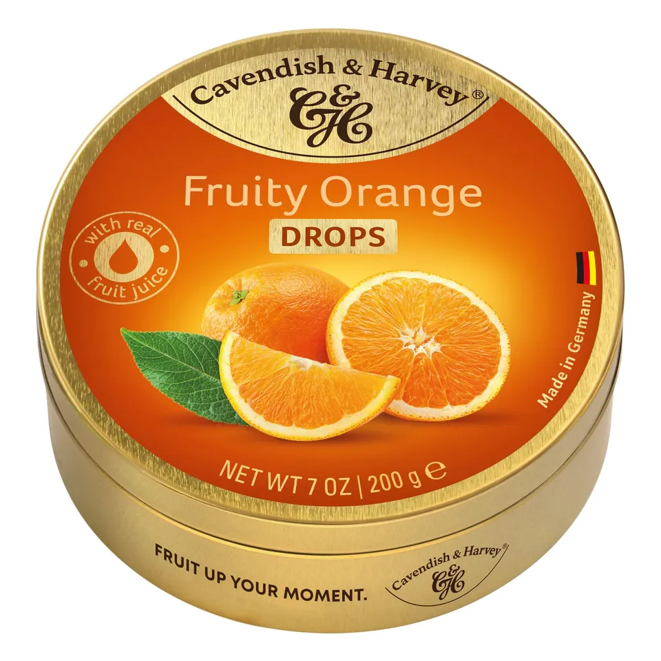 cavendish-harvey-fruity-orange-drops-bonbondose-200g image 1