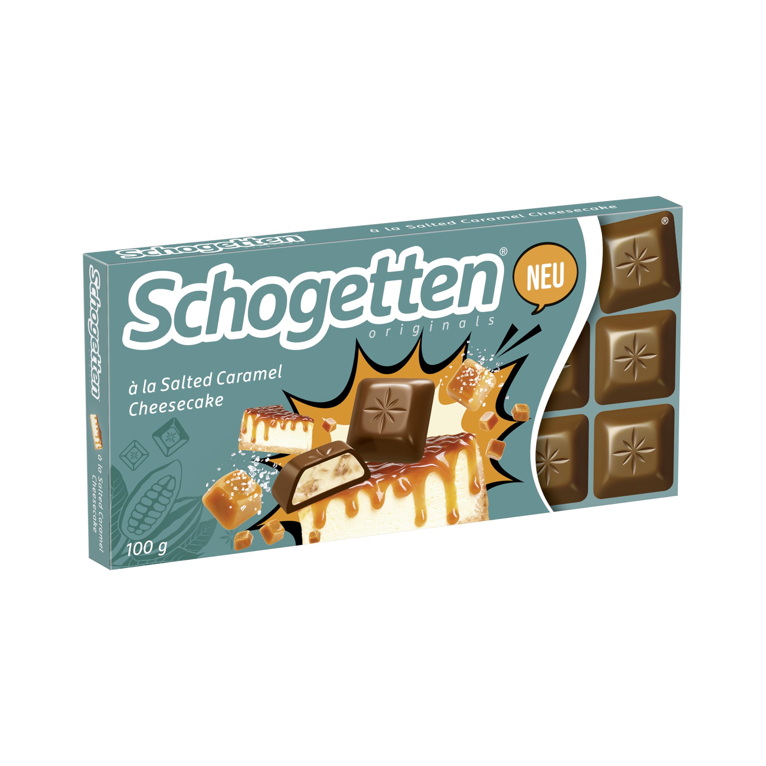 schogetten-originals-salted-caramel-cheesecake-vollmilchschokolade-100g-tafel image 1