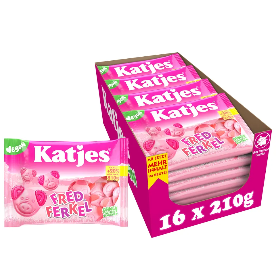 katjes-fred-ferkel-schaumzucker-mit-fruchtgummi-vegan-16-x-210-g image 1