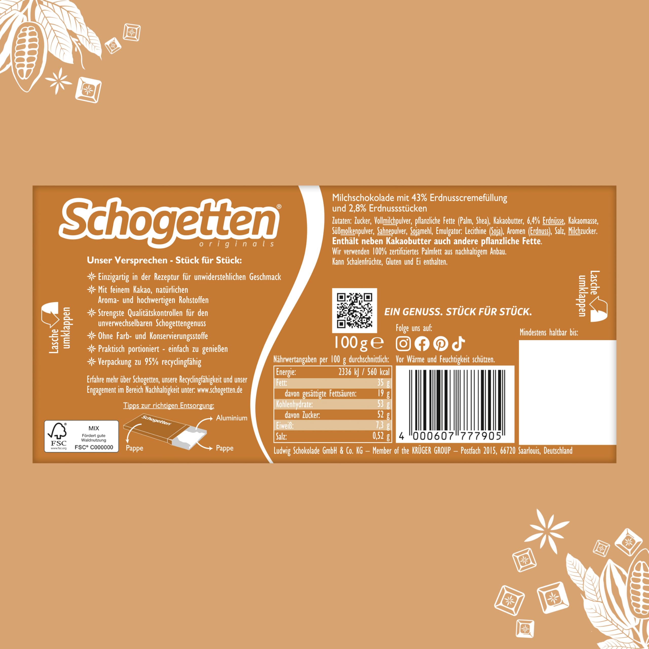 schogetten-crunchy-peanut-butter-schokoladentafel-100g image 4