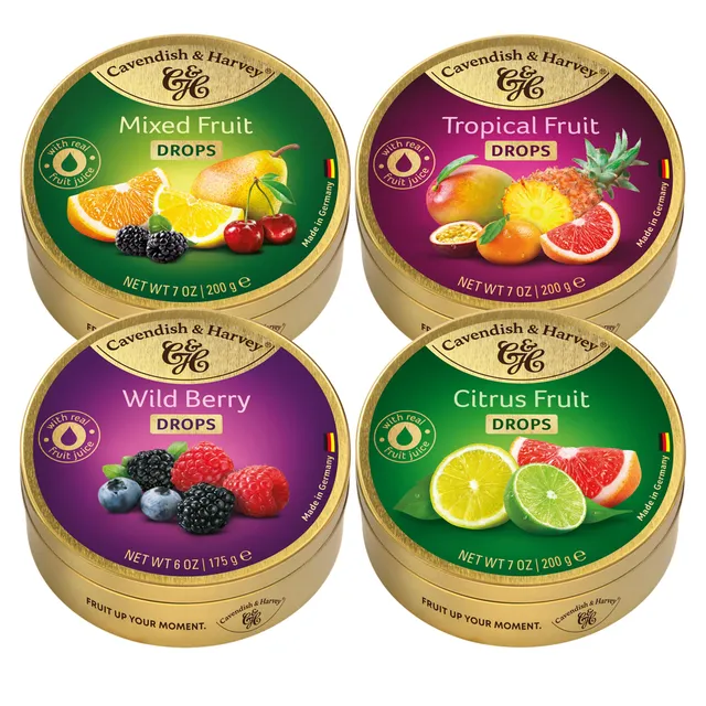 cavendish-harvey-classic-drops-fruchtbonbons-set-4-dosen image 1
