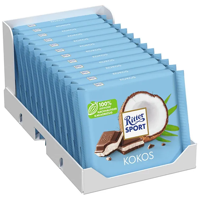 ritter-sport-kokos-vollmilchschokolade-mit-kokosf-llung-12-x-100g image 1