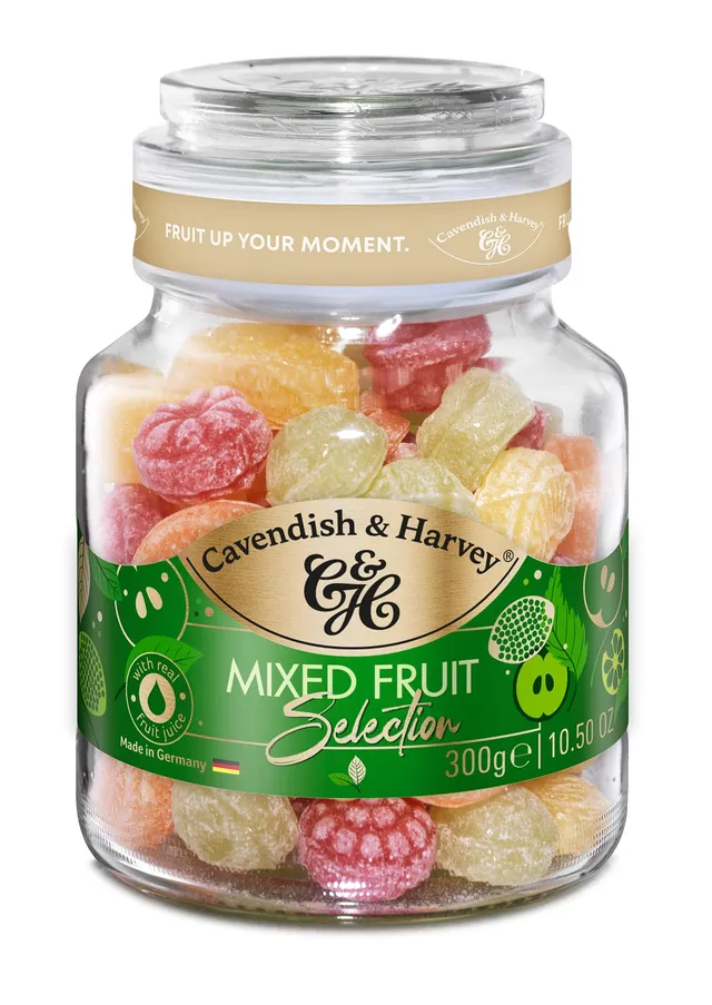 cavendish-harvey-mixed-fruit-selection-fruchtbonbons-im-glas-300-g image 1