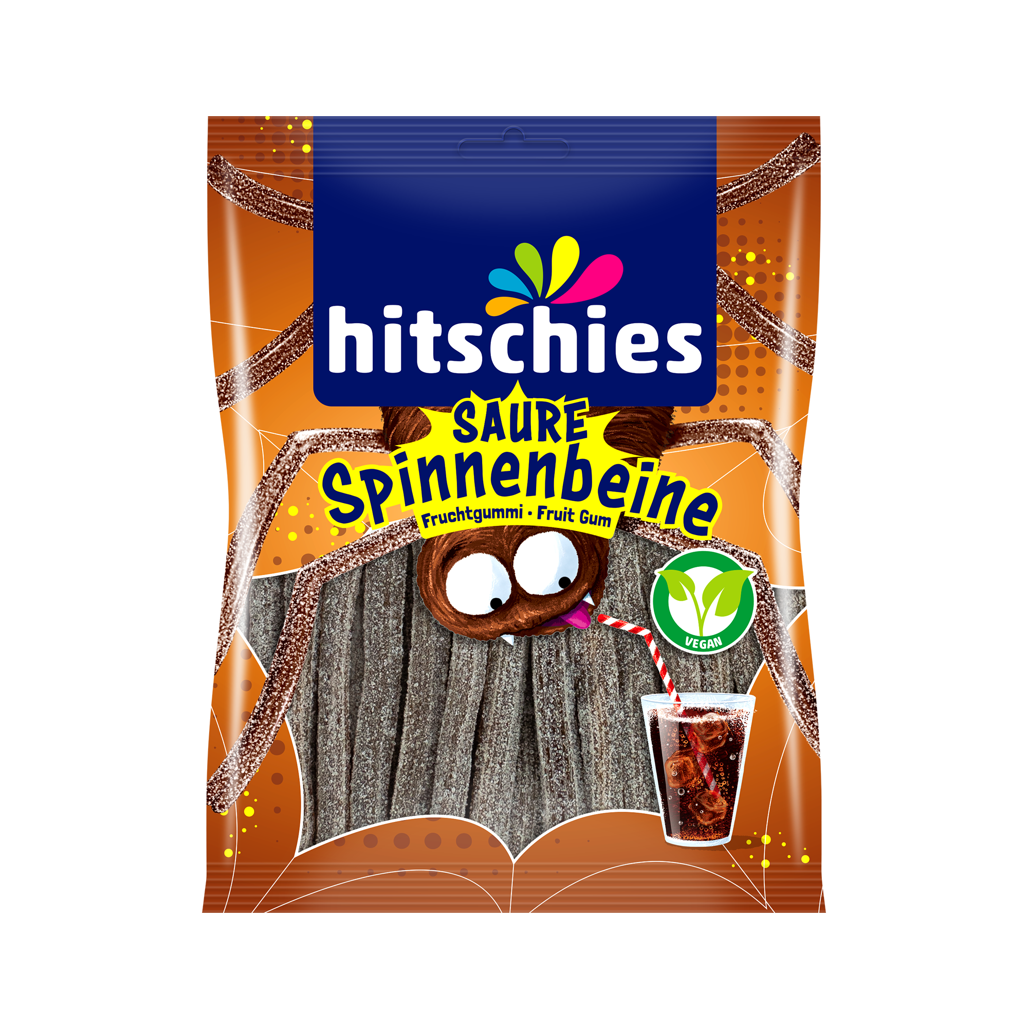 hitschies-saure-spinnenbeine-cola-fruchtgummi-vegan image 1