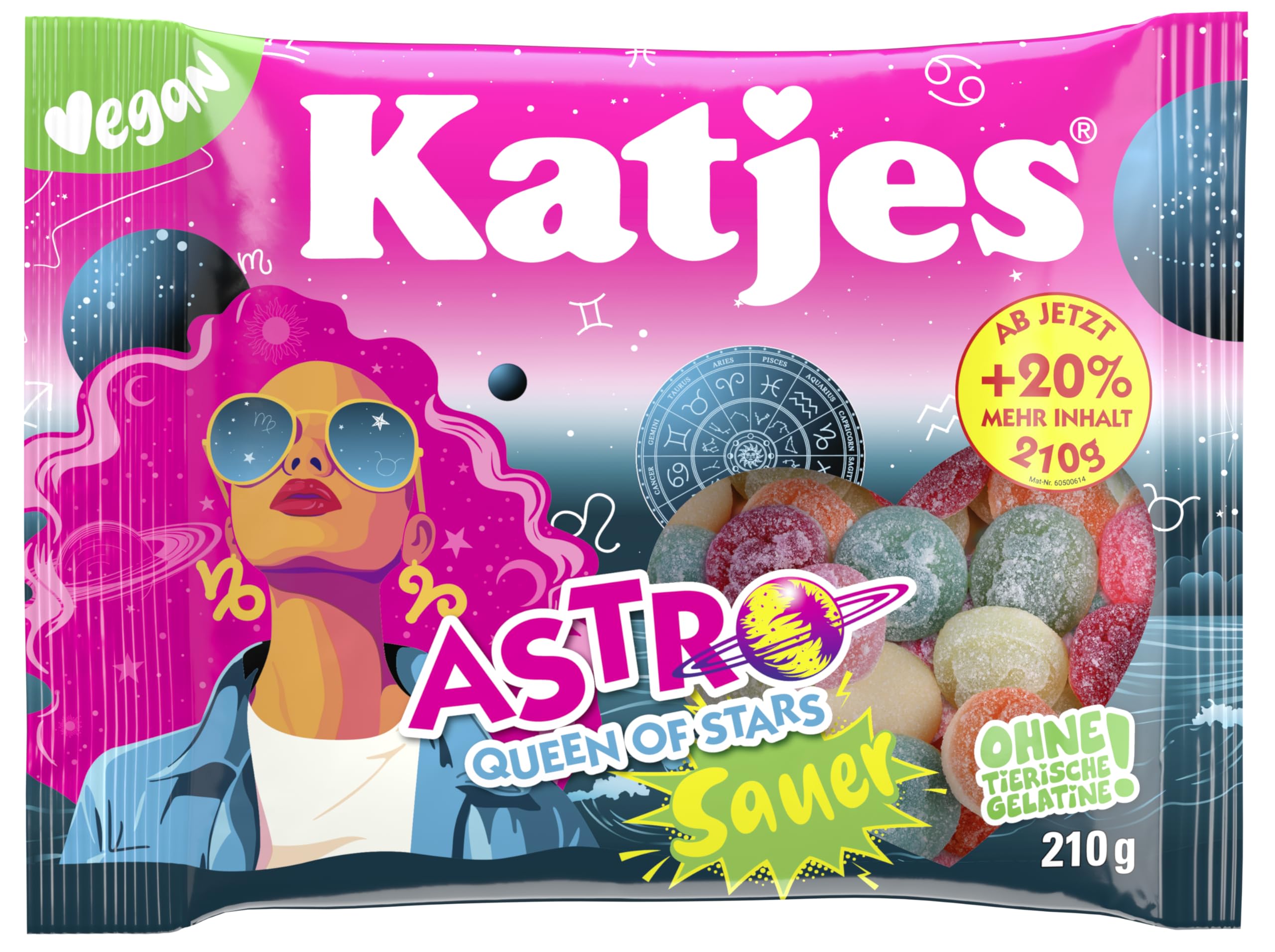 katjes-astro-queen-of-stars-sauer-fruchtgummi-schaumzucker-mix-vegan-18-x-210-g- image 2