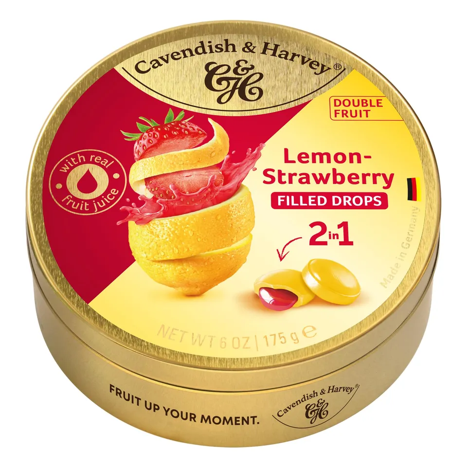 cavendish-harvey-double-fruit-drops-lemon-strawberry-175g-dose image 1