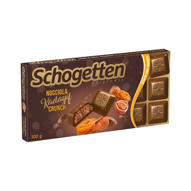 schogetten-nocciola-kadayif-crunch-vollmilchschokolade-100-g image 1