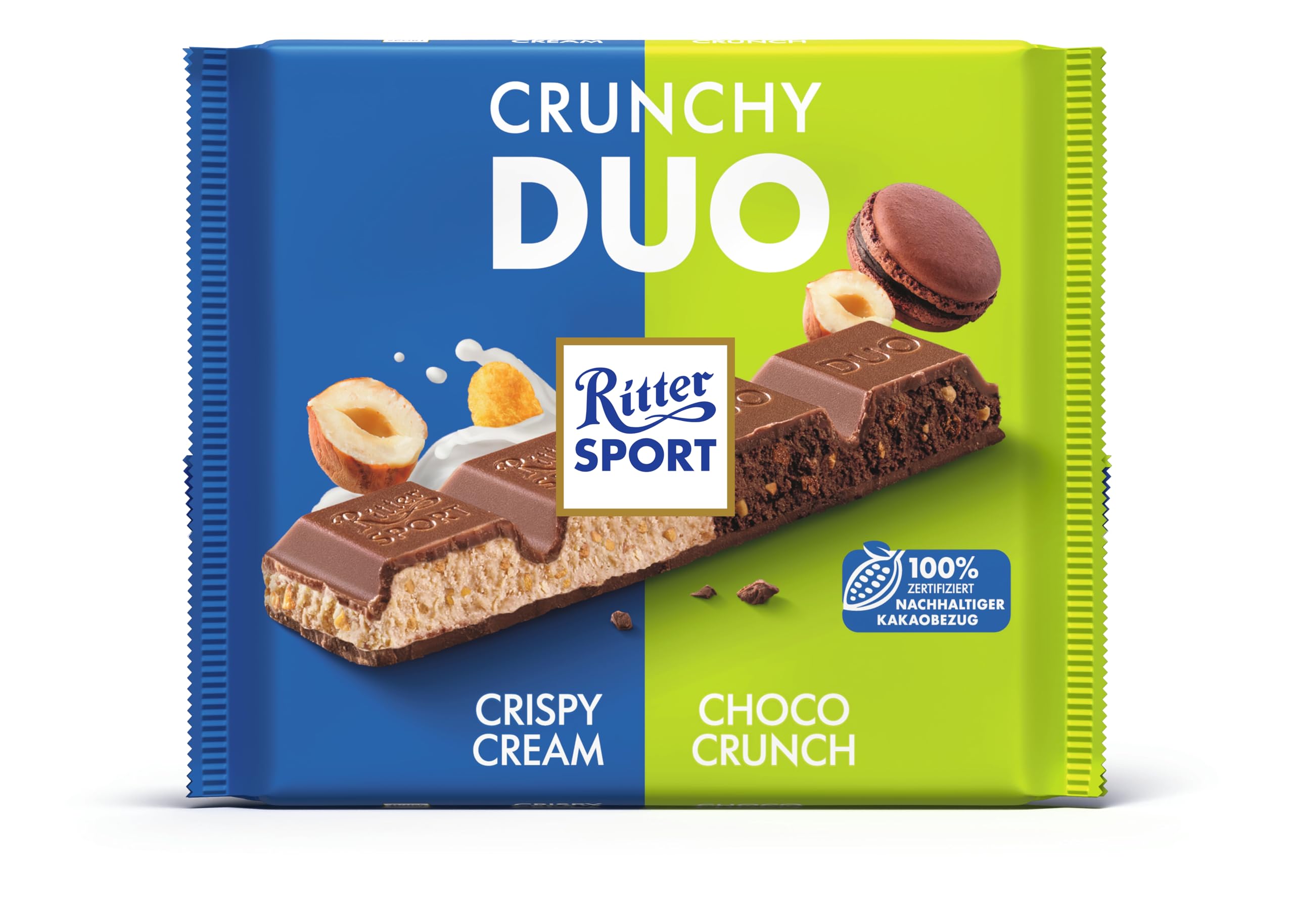 ritter-sport-crunchy-duo-vollmilchschokolade-haselnuss-kakao-12-x-218-g-gro-tafe image 2