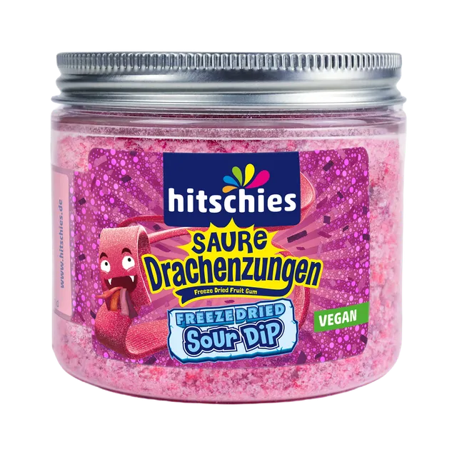 hitschies-saure-drachenzungen-freeze-dried-sour-dip-berry-mix image 1