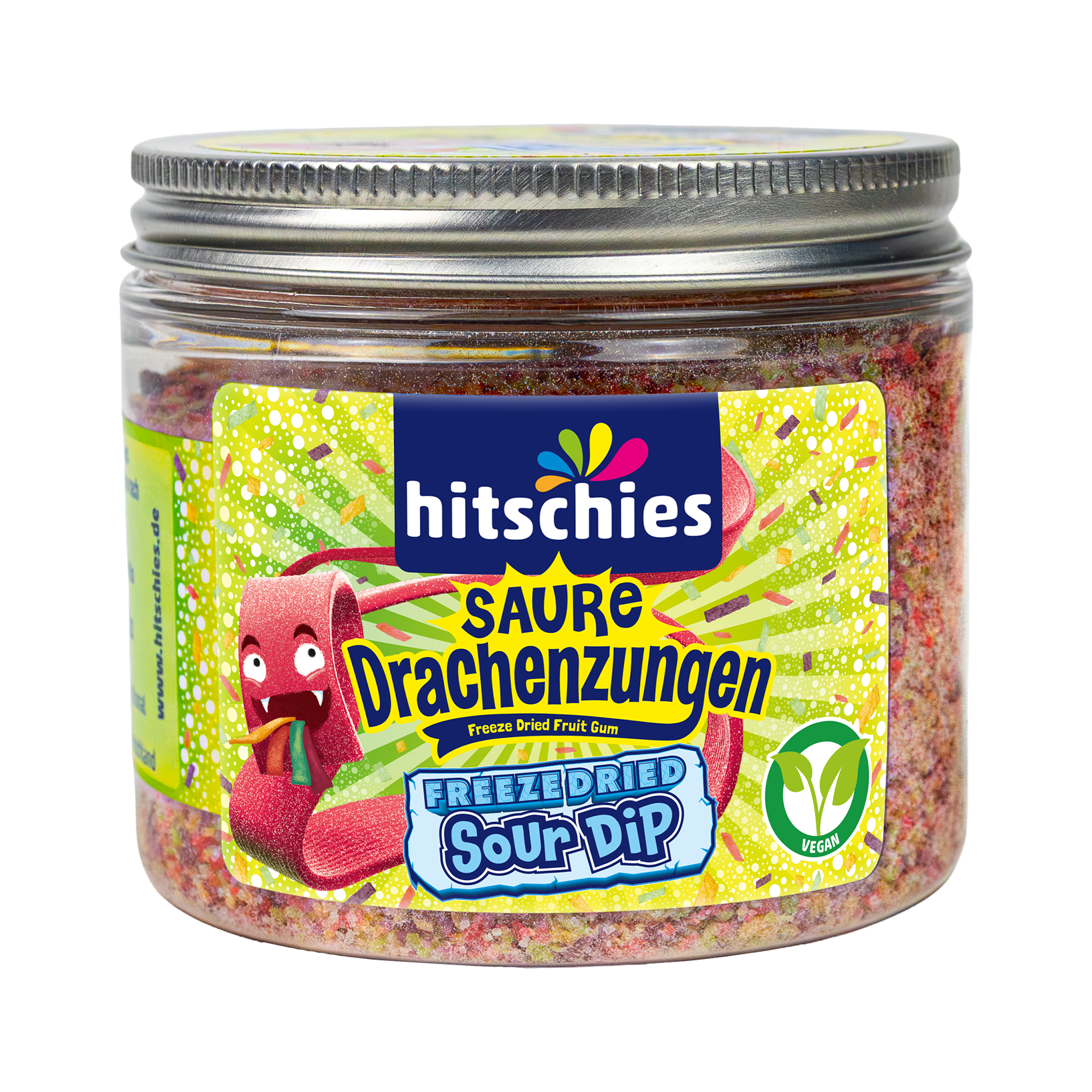 hitschies-saure-drachenzungen-freeze-dried-sour-dip-tutti-frutti image 1