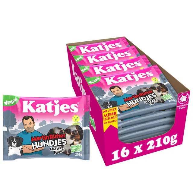 katjes-hundjes-lakritz-schaumzucker-mit-lakritz-in-hundeformen-vegan-16-x-210-g- image 1