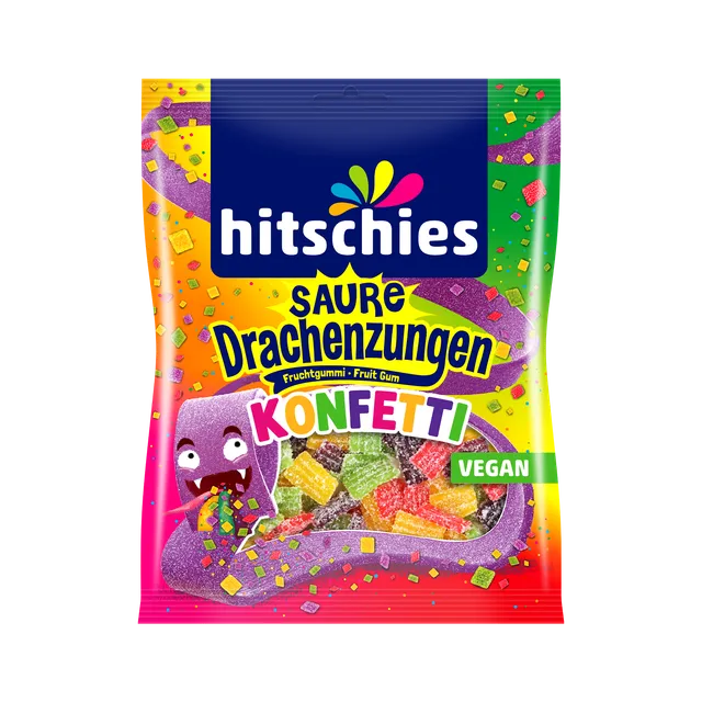 hitschies-saure-drachenzungen-konfetti-fruchtgummi image 1