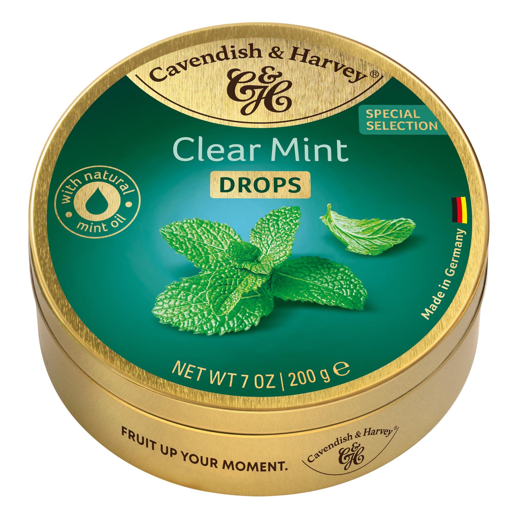 cavendish-harvey-clear-mint-drops-200g-premium-pfefferminzbonbons image 1
