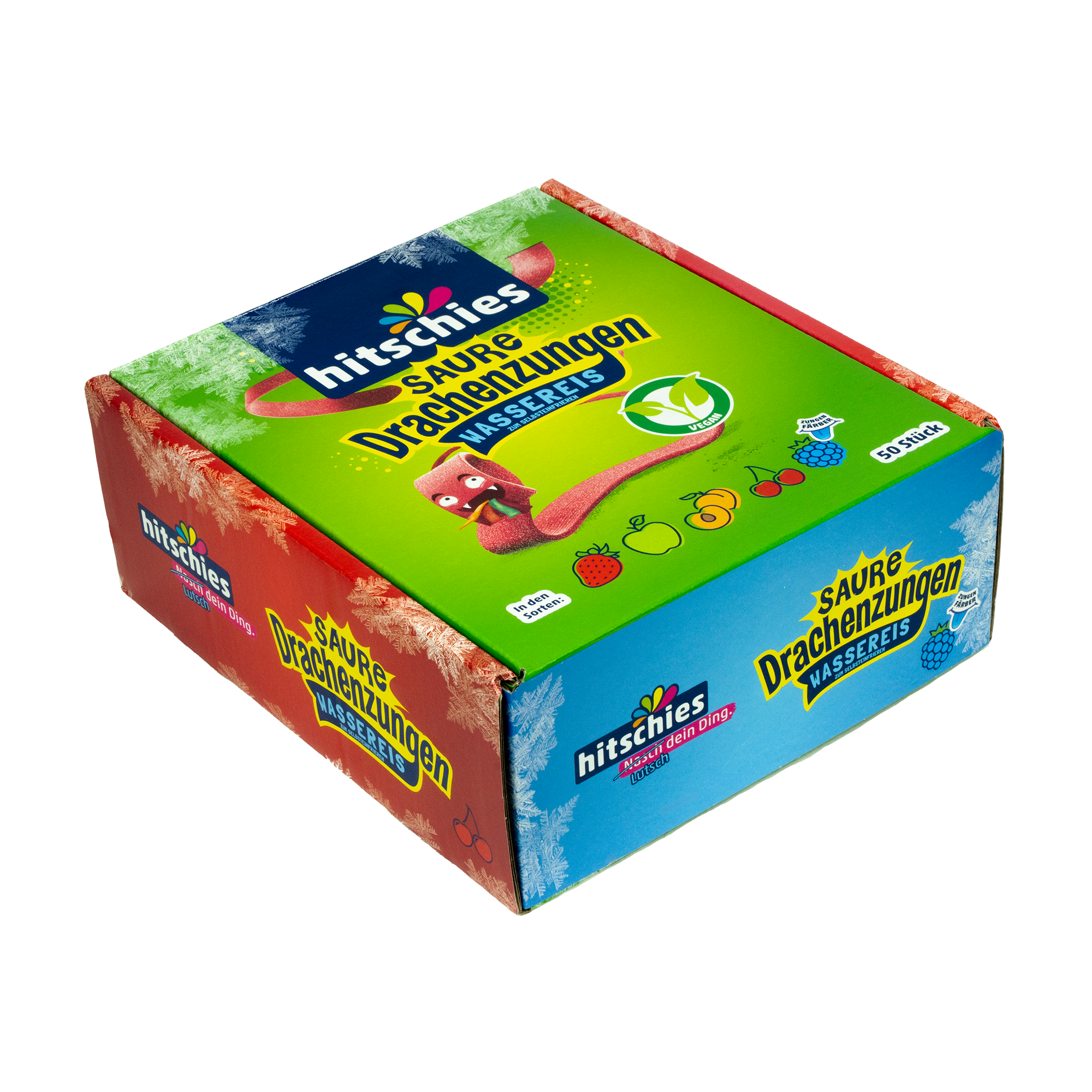 hitschies-saure-drachenzungen-wassereis-50er-box-wassereis-strips-5-sorten-vorte image 2