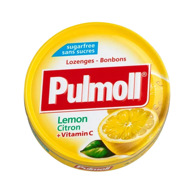 pulmoll-lemon-zuckerfrei-pastillen-karton-10-x-45g image 1
