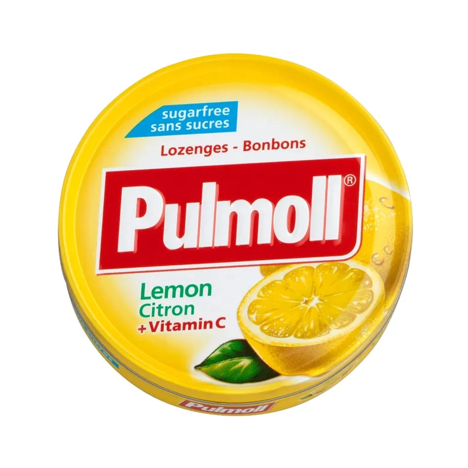 pulmoll-lemon-zuckerfrei-pastillen-karton-10-x-45g image 1