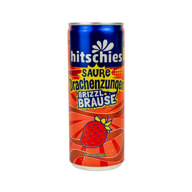 hitschies-saure-drachenzungen-brizzl-brause-erdbeere-0-25l image 1