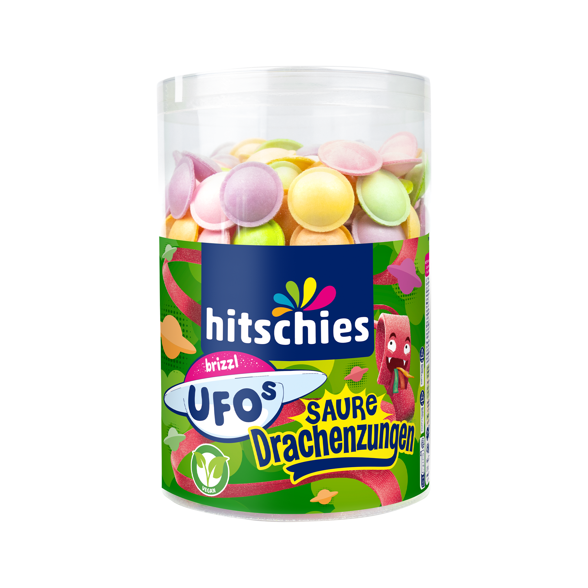 hitschies-brizzl-ufos-saure-drachenzungen-dose image 1